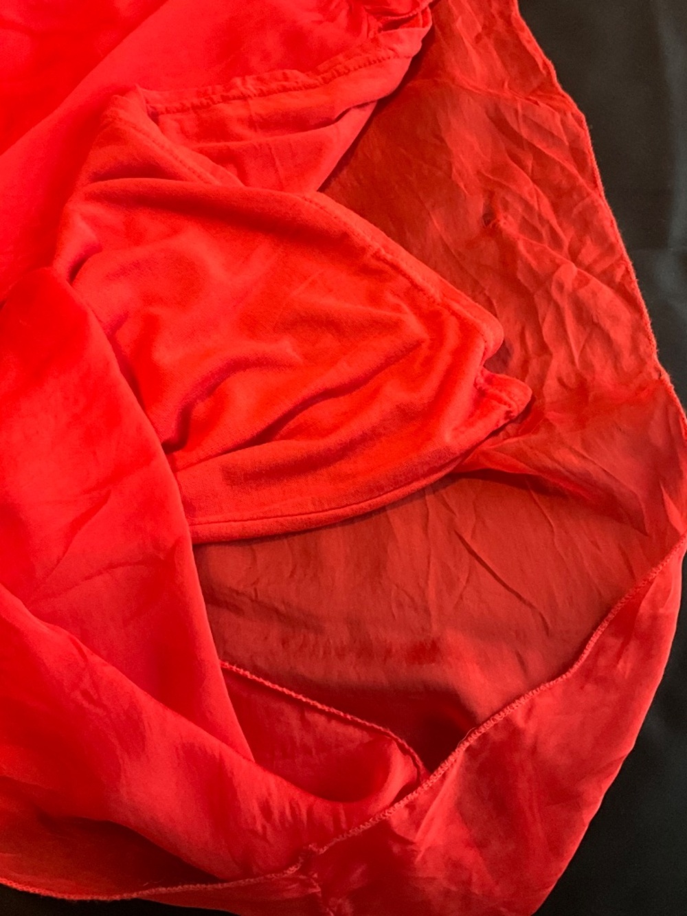 Italian Silk Blend Red Maxi Dress - Picture 4 of 6